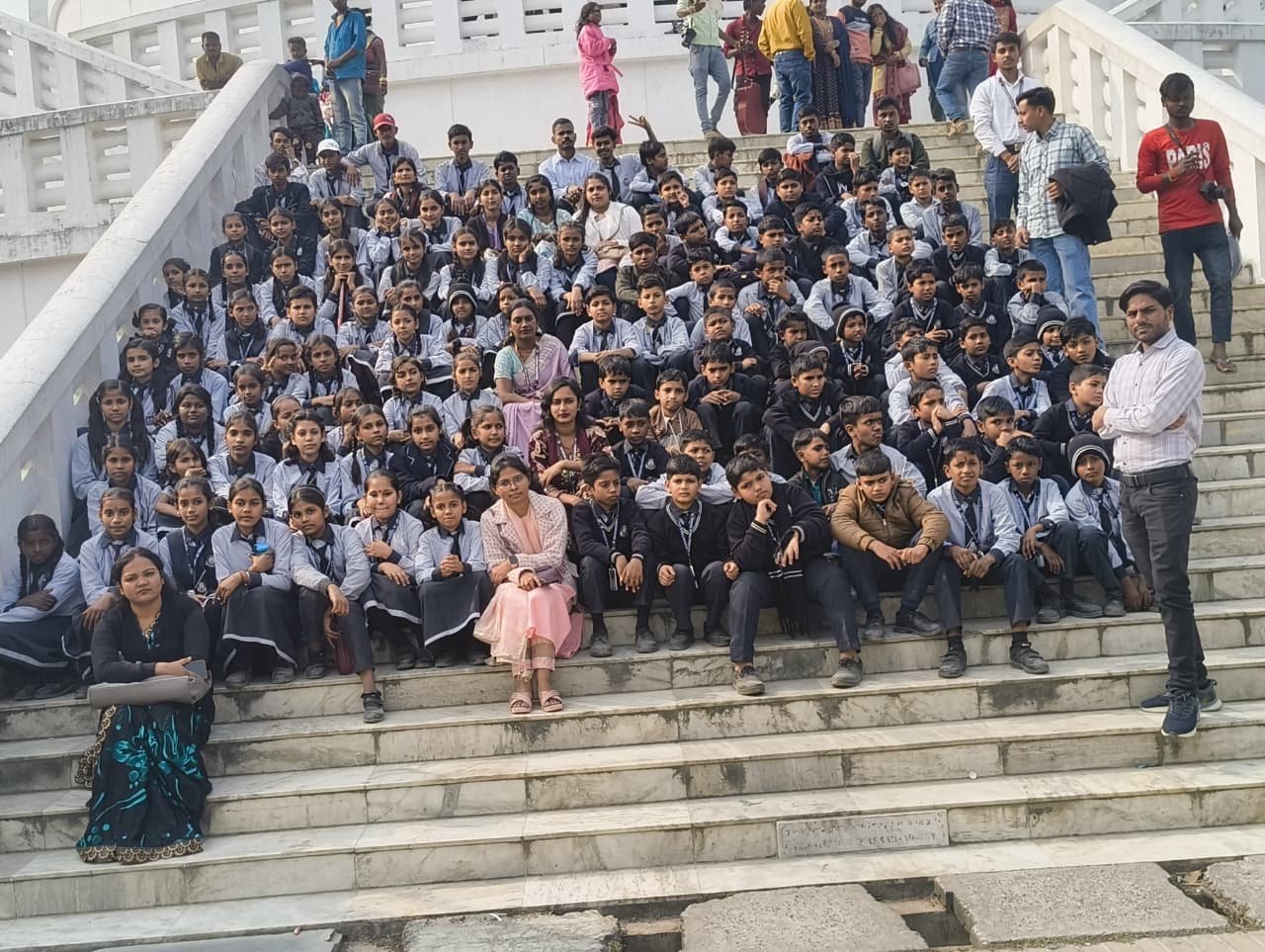 Group at the Stupa Steps